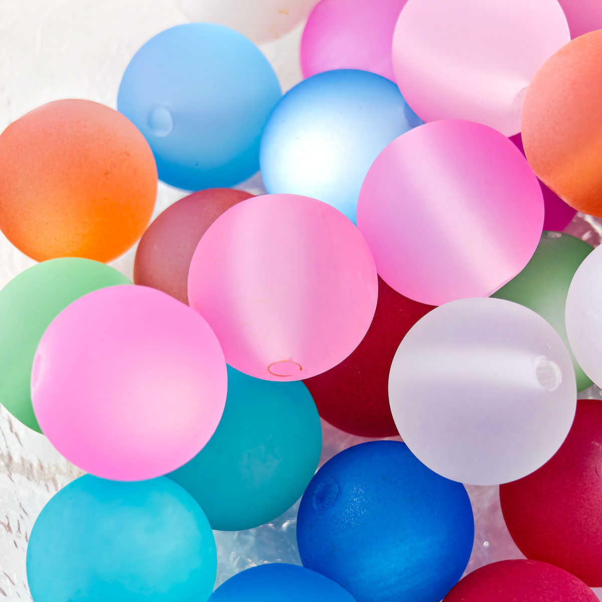 AA013 15pcs 20mm Colorful Opaque Acrylic Round Beads Plastic For DIY Jewelry Making,pens, keychain, phonechain