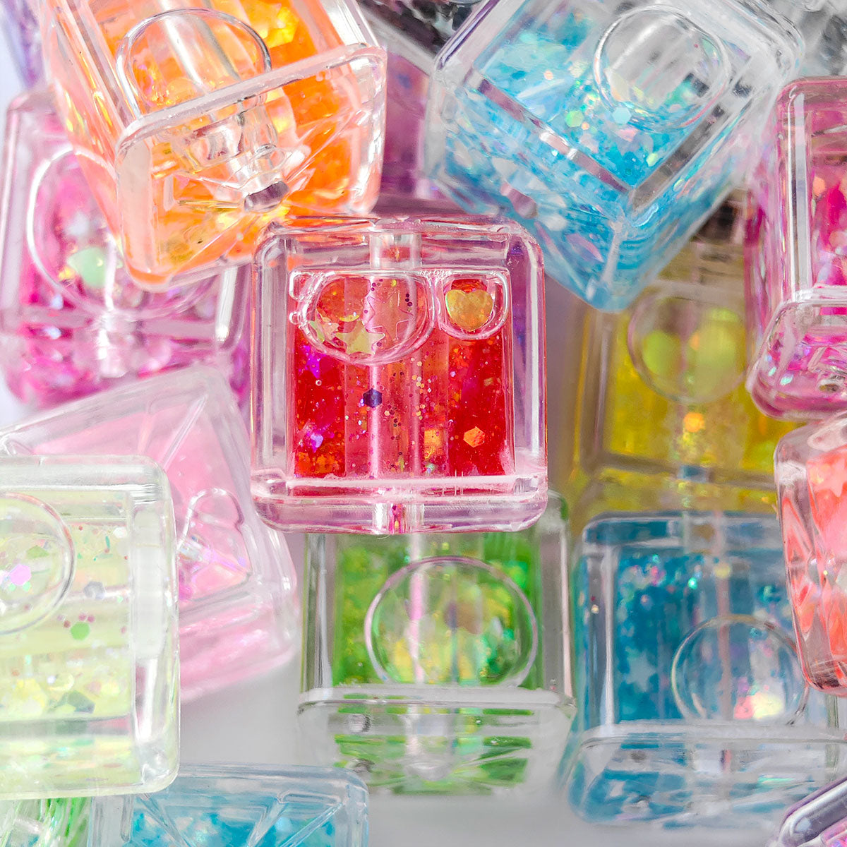 AA005 6pc / bag Square water Beads Large Hole Acrylic Beads, Suitable For DIY Jewelry , Necklaces, Keychains,pens